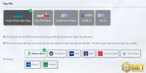 Các dịch vụ và cách thức nạp tiền tại H3Bet