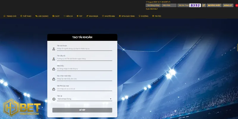 Hướng dẫn các bước đăng ký đăng nhập H3bet cho anh em cược thủ Hướng dẫn anh em đăng ký tài khoản H3Bet